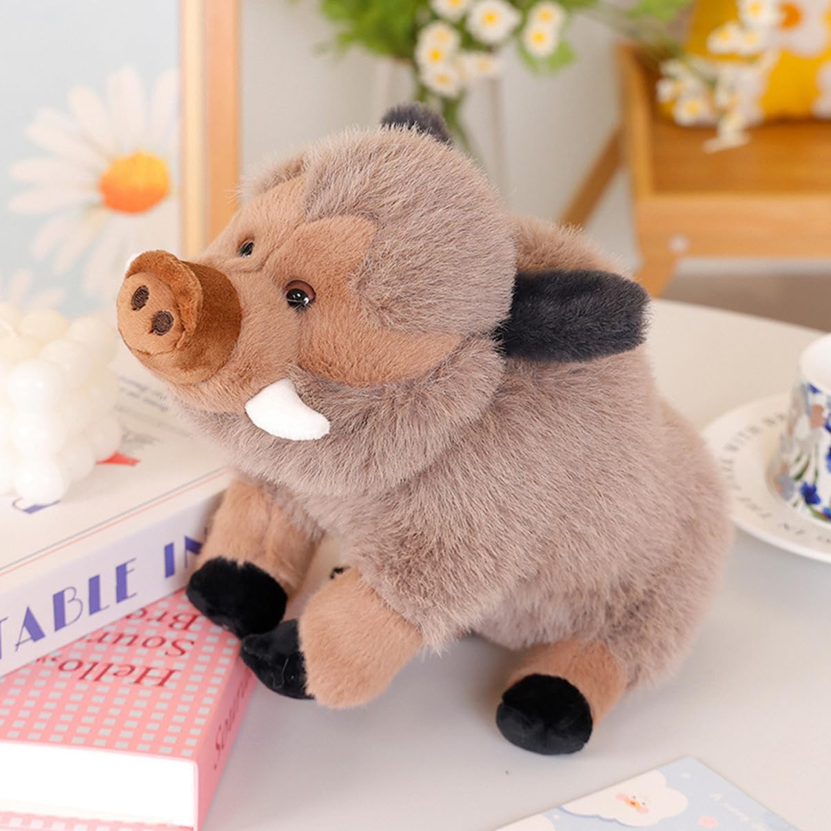 Amazon.co.jp: 抱き枕 イノシシ 猪 リアル ぬいぐるみ 動物 小さい